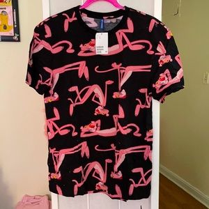 H&M Pink Panther T Shirt